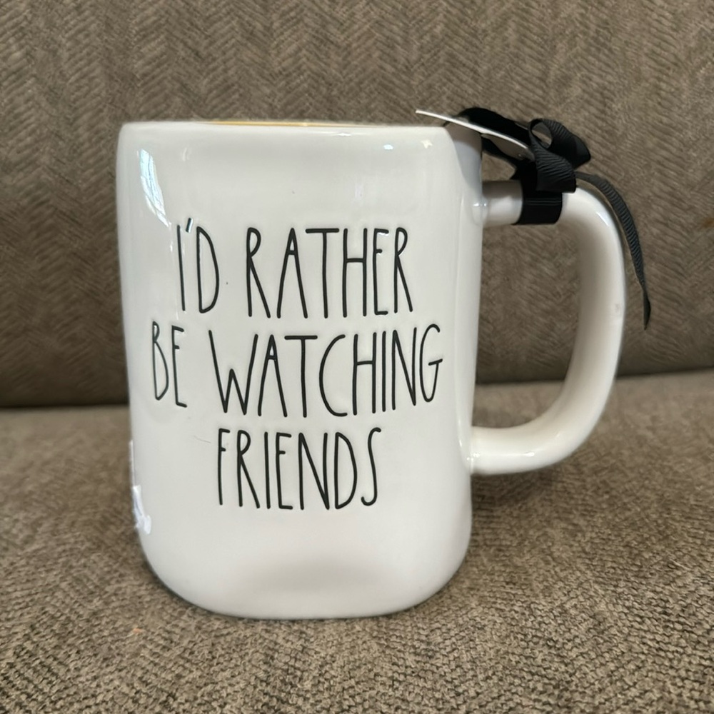 Rae Dunn I’d Rather Be Watching Friends coffee mug